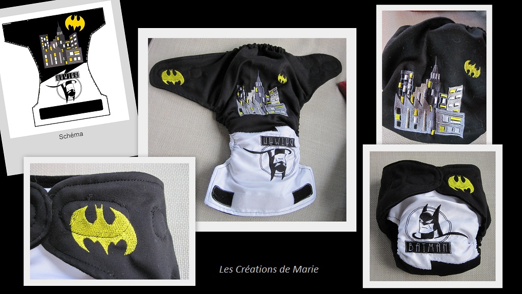 te1 couche lavable Batman