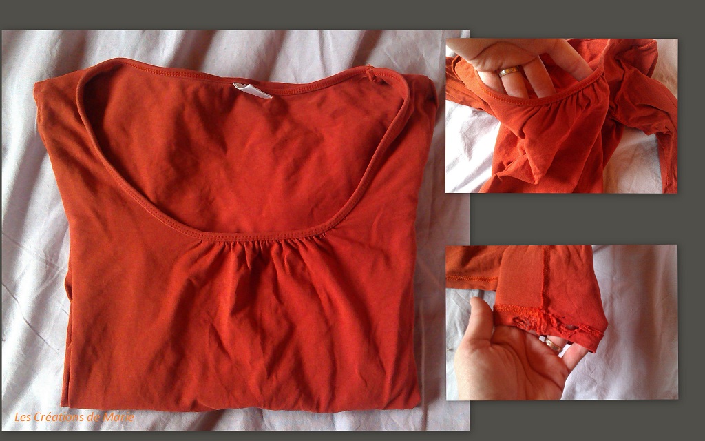 Tee-shirt orange - Avant